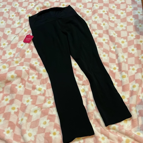 Isabel Maternity by Ingrid & Isabel Pants - New black bootcut maternity pants